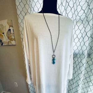 ATHLETA Womens' 1X White Long Sleeve Yoga/Layering Top